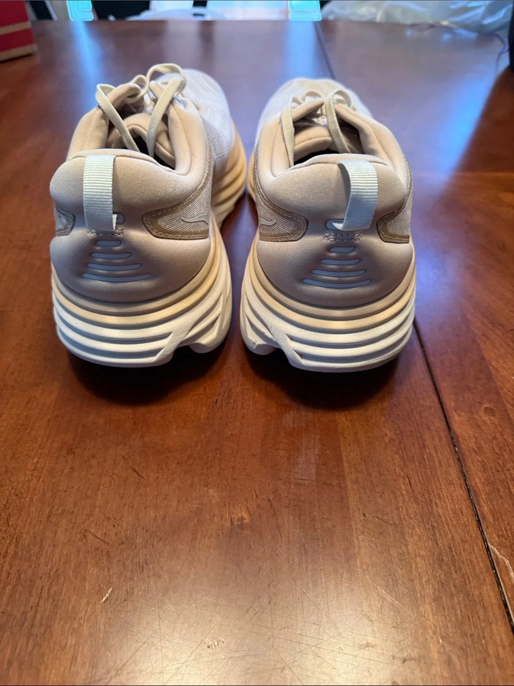 Hoka Men’s Bondi 8 New Sz 16D No Box Running Sneakers - Cream/Beige